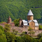 Ananuri, a castle complex on the Aragvi River