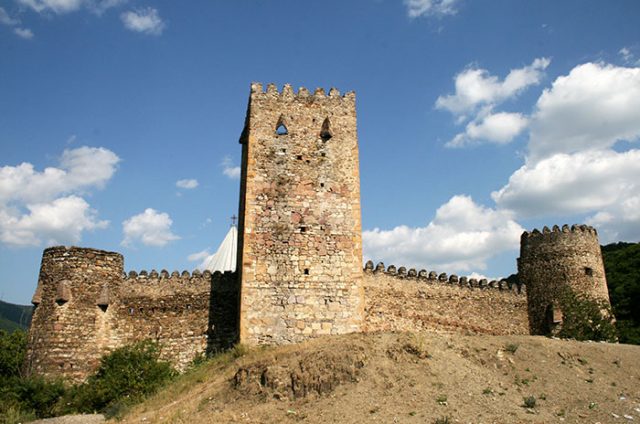 Ananuri, a castle complex on the Aragvi River