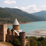 Ananuri, a castle complex on the Aragvi River